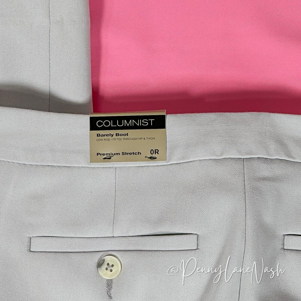 NWT Express Columnist Barely Boot Low Rise Pant Size 0R Gray - Picture 11 of 12